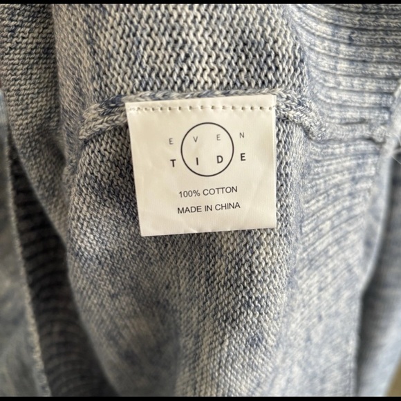 Even Tide Shawl Collar Sweater Men Size M Toggle Button Pullover Office Casual - Picture 11 of 16